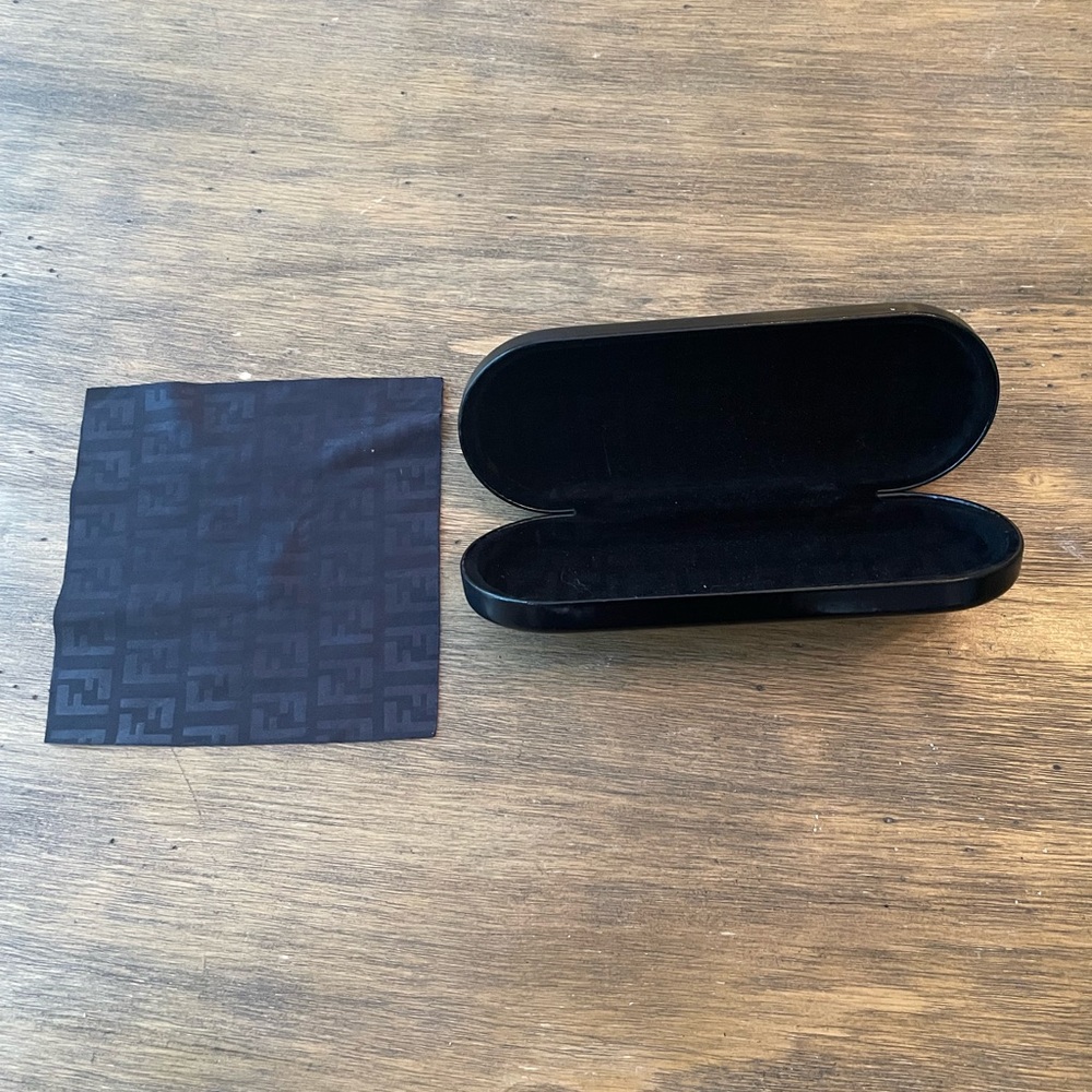 Fendi Sunglass Case - Women Monogram FF Black
